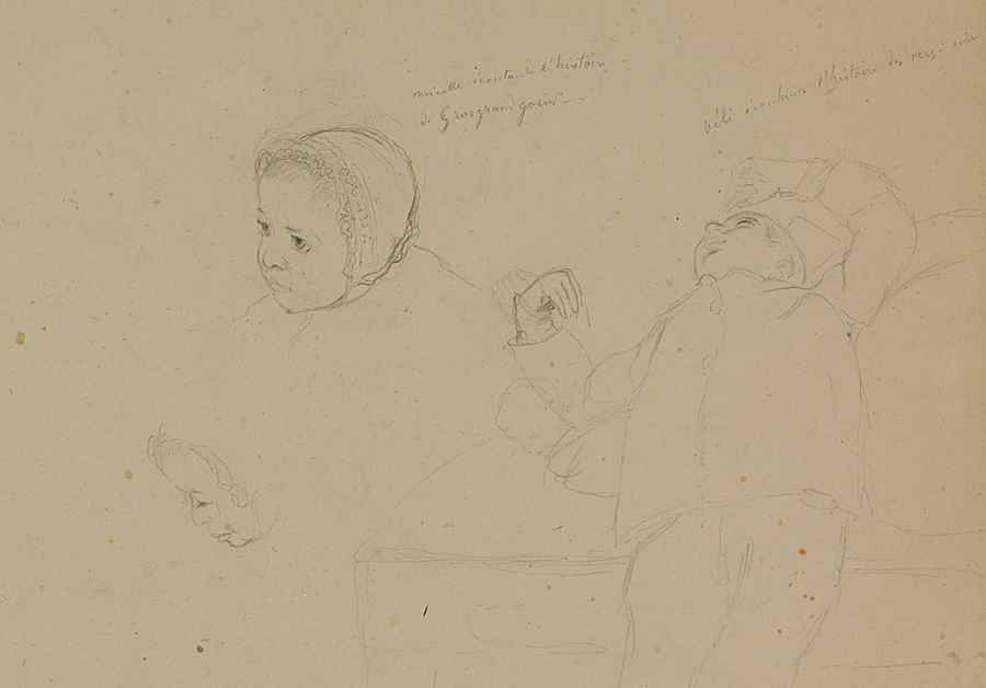 Étude de Minette - Camille Pissarro (1830 - 1903)